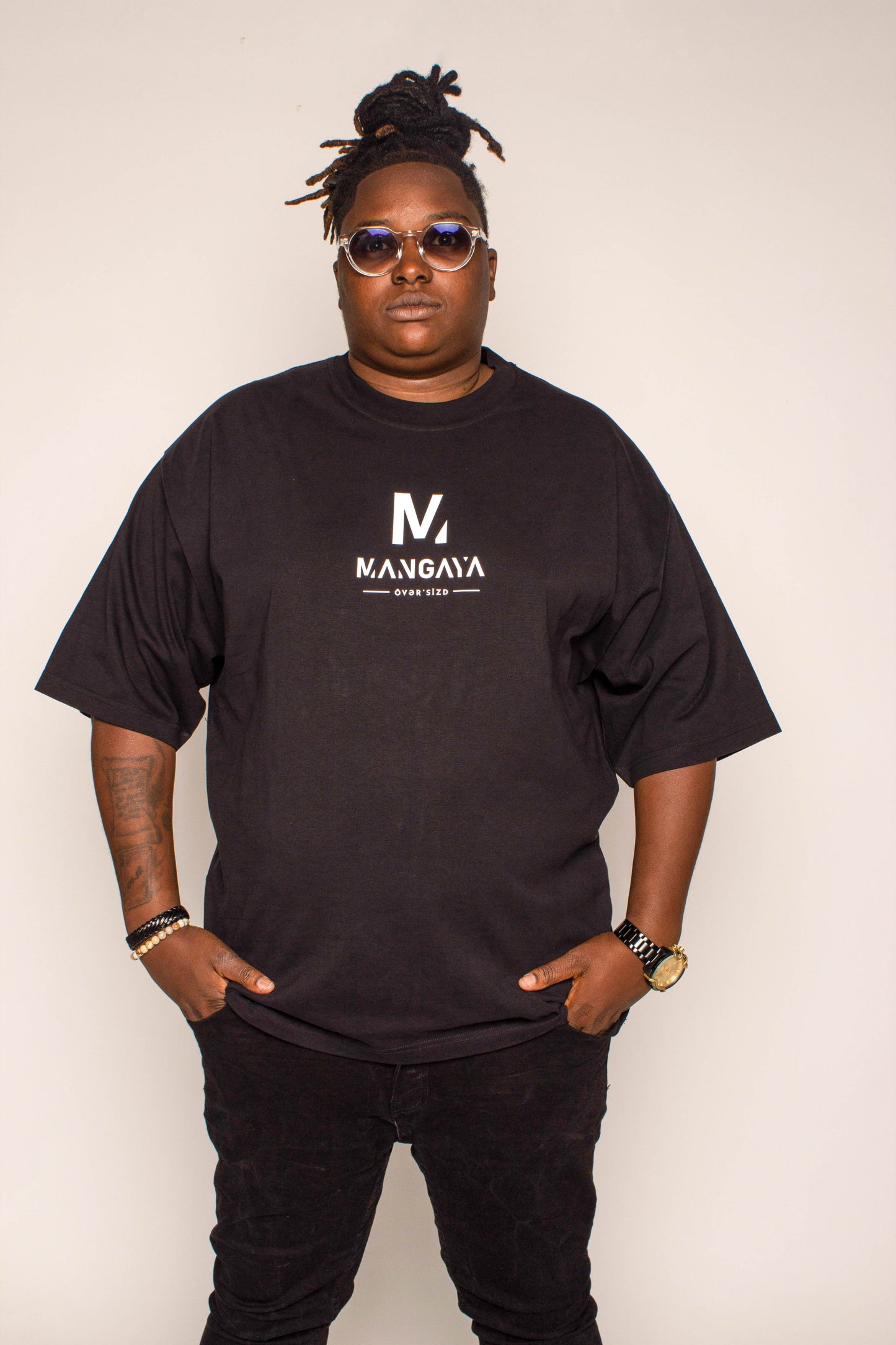 T-shirt Oversized Premuim - Noir - 240 g/m2
