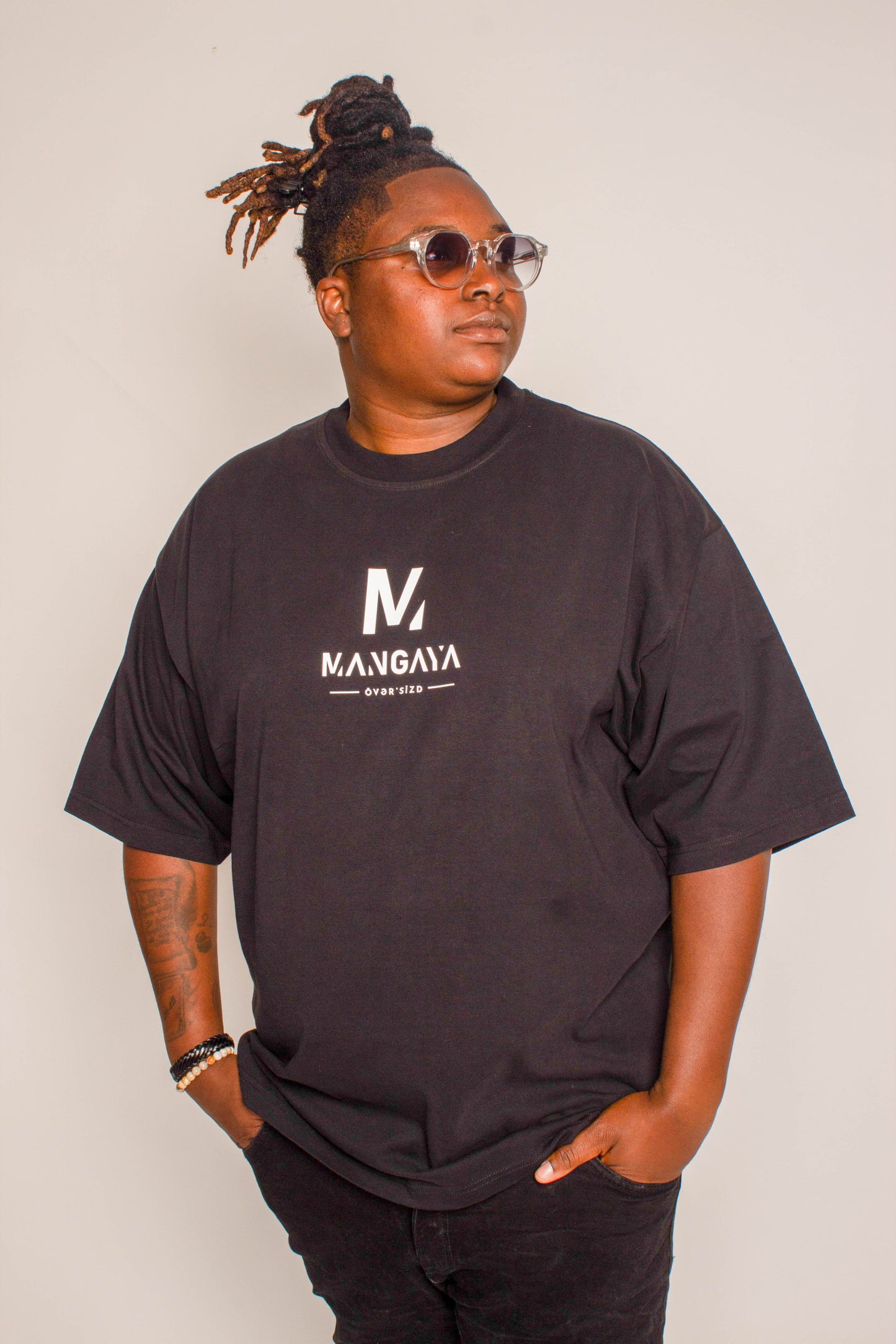 T-shirt Oversized Premuim - Noir - 240 g/m2