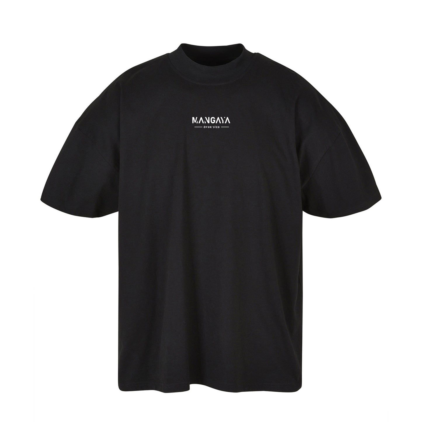 Joker: Tee-shirt oversize à col montant - Black