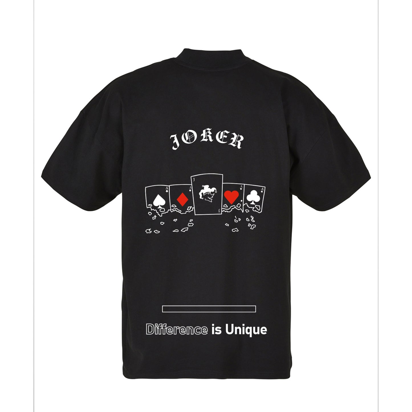 Joker: Tee-shirt oversize à col montant - Black