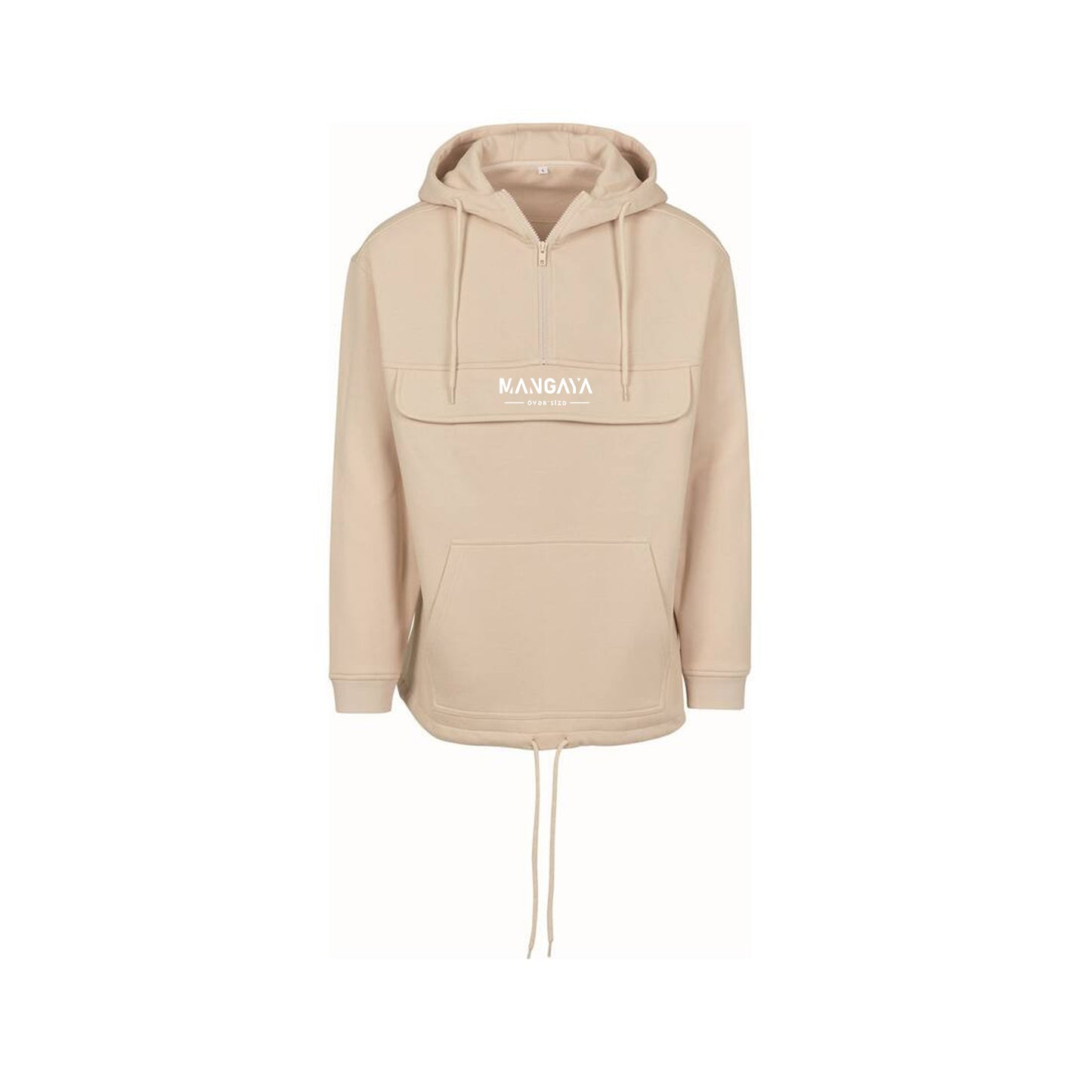 SWEAT PULL OVER HOODY - sand