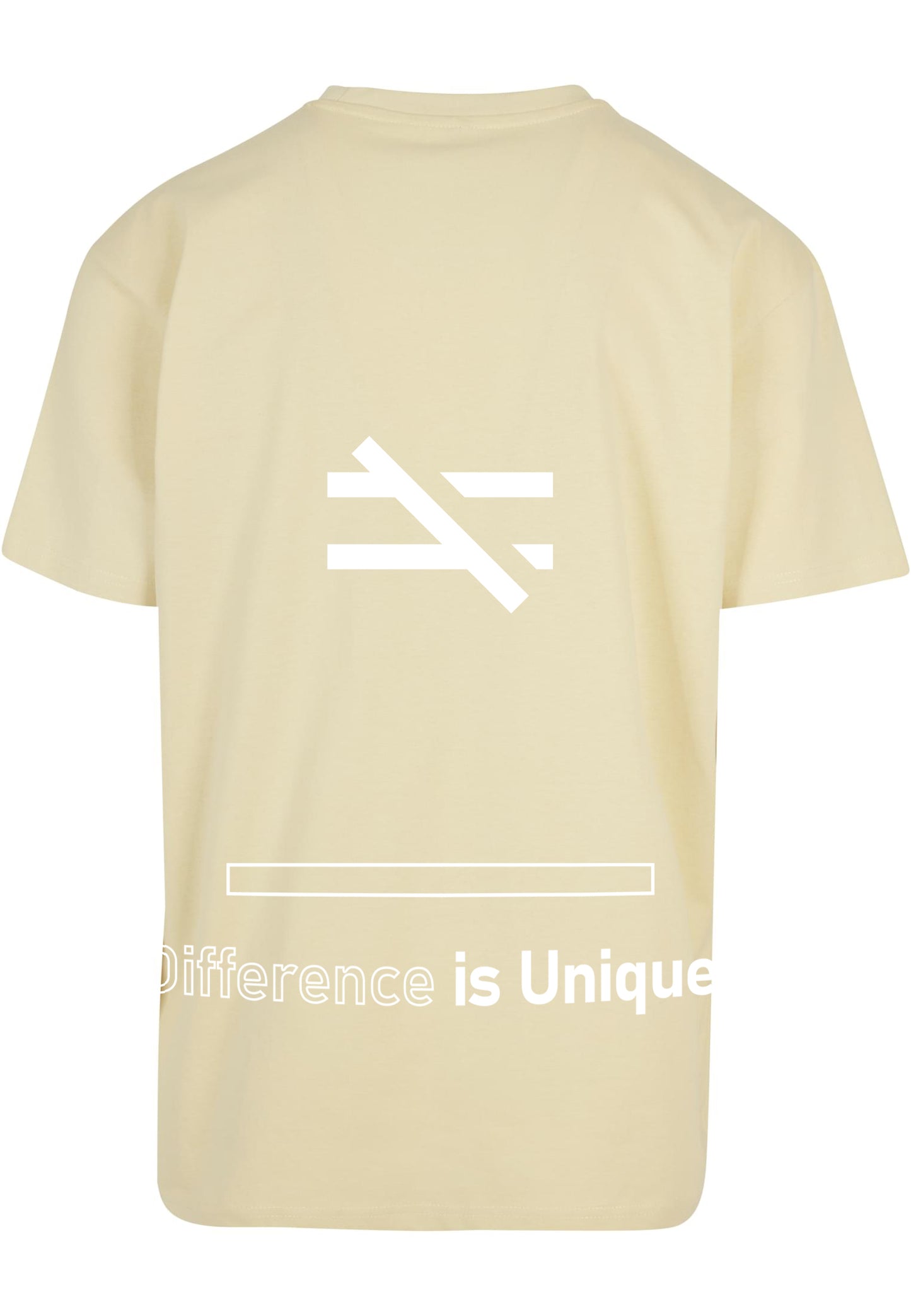 Tee-shirt - Difference is Unique - Jaune doux