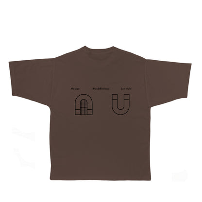 Tee-shirt luxury Oversize - Chocolat